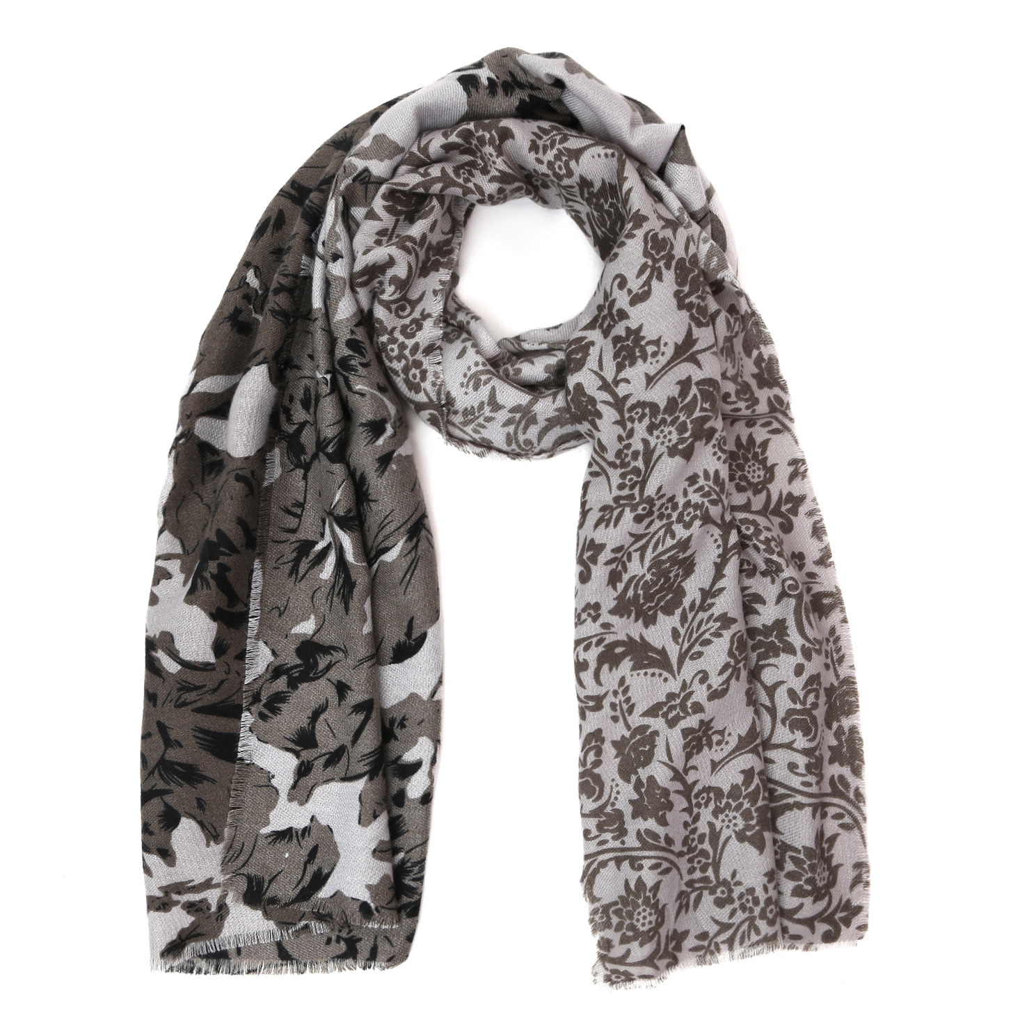 VFI9-3 Шарф жен. 100% полиэстер 65x190 FABRETTI
