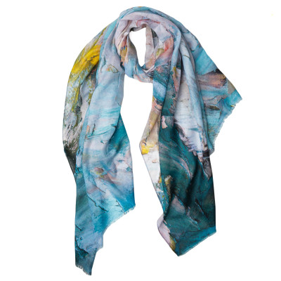 VFG0006-11 Шарф жен. 100% полиэстер 90x180 FABRETTI