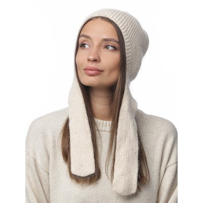 DW117-13 Fabretti Шапка женская 35% ангора, 35% вискоза, 27% нейлон, 3% полиэстер