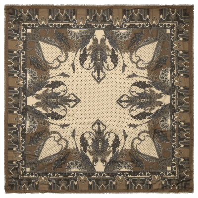 VFS1004-12 Платок жен.  15% шерсть, 85% модал разм.110х110 FABRETTI