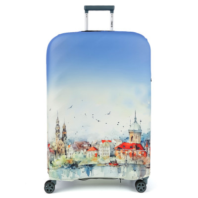 W1079-L FABRETTI Чехол для чемодана 92%полиэстер 8%спандекс