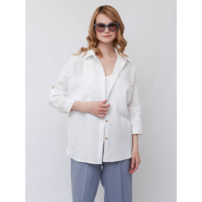 ZJ35-1 FABRETTI Блуза женская 100% лён