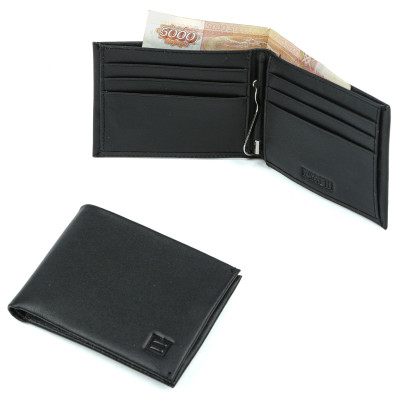 QMCLm03N-2 FABRETTI Зажим для купюр  муж. нат. кожа