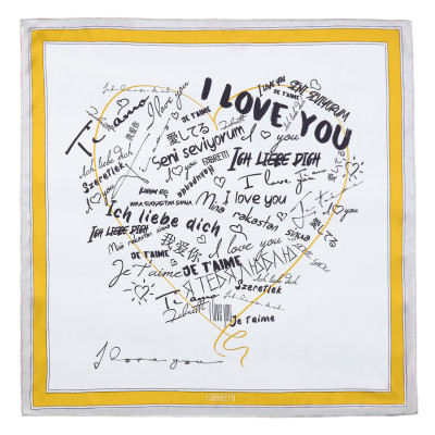 VFV5-7 Платок жен. 100% полиэстер 70x70 FABRETTI