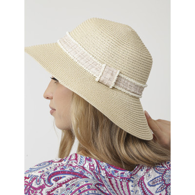 WY19-13 FABRETTI Шляпа жен. 90% целлюлоза/10% полиэстер 