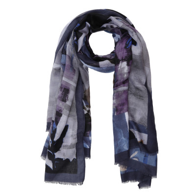 VFI12-8 Шарф жен. 100% полиэстер 90x180 FABRETTI