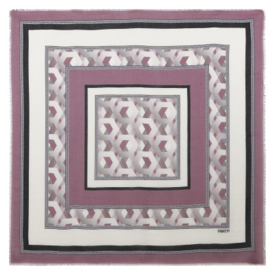 VFS1018-5 Платок жен. 18% шерсть, 82% модал  110x110 FABRETTI