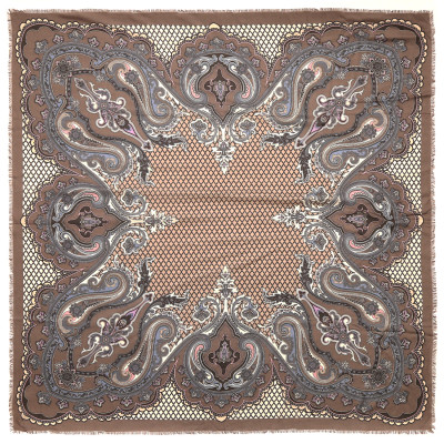 VFS1006-3 Платок жен.  15% шерсть, 85% модал разм.110х110 FABRETTI