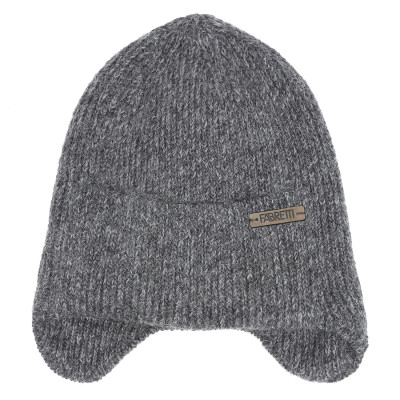 DWG82-45f Fabretti Ушанка мужская 25% мохер, 45% шерсть, 15% нейлон, 15% акрил