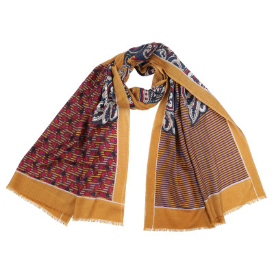 GS5-7 Шарф жен. 100% мерсеризованная шерсть 70x182 LEO VENTONI