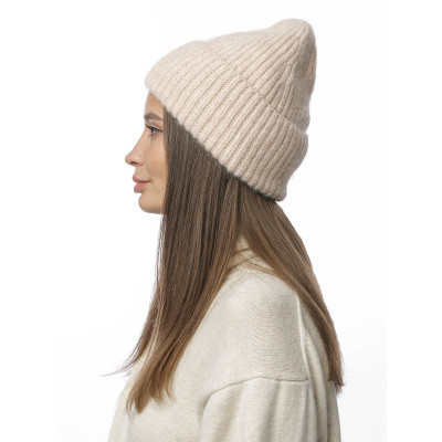 DW111-13f Fabretti Шапка женская 40% шерсть енота, 15% шерсть, 25% вискоза, 20% нейлон