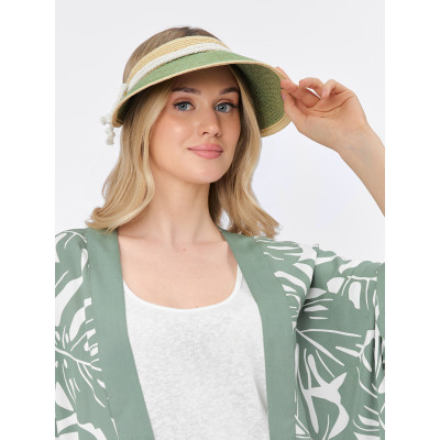 WZ6-13011 FABRETTI Козырек жен. 90% целлюлоза/10% полиэстер