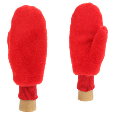 JDF32-7 FABRETTI Рукавицы жен. искусственный мех 100% полиэстер