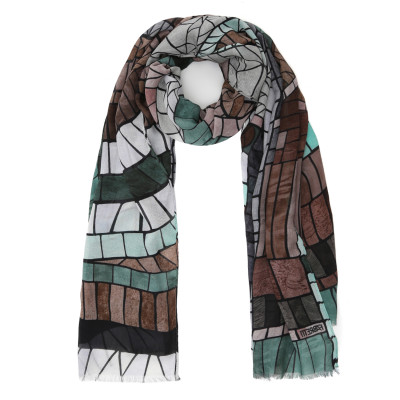 VFS1029-12 Шарф жен. 18% шерсть, 82% модал  70x180 FABRETTI