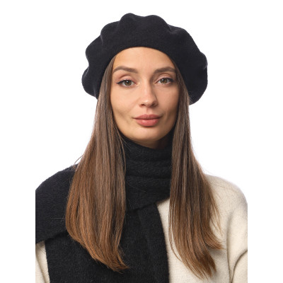 DSR105-2 Fabretti Берет женский 100% шерсть мериноса