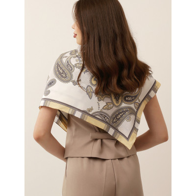 VFS0005-7 Платок жен. 100% шелк 90x90 FABRETTI