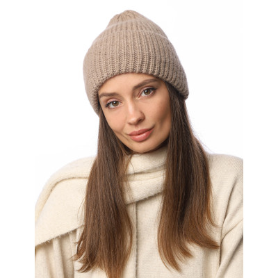 DW111-12f Fabretti Шапка женская 40% шерсть енота, 15% шерсть, 25% вискоза, 20% нейлон