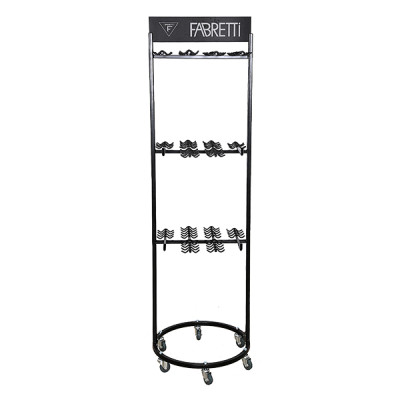 Стойка для зонтов черная металлическая Fabretti