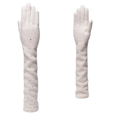 JFF38-1 FABRETTI Перчатки жен. 70% шерсть/20% ангора/10% нейлон