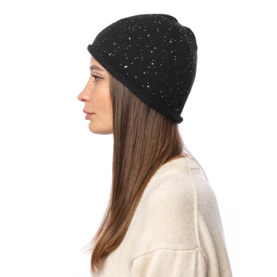 DW108-2 Fabretti Шапка женская 35% ангора, 35% вискоза, 27% нейлон, 3% полиэстер