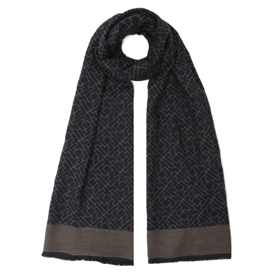 VGU12-13 Шарф муж. 50% вискоза, 30% хлопок, 20% полиэстер 45x190 FABRETTI