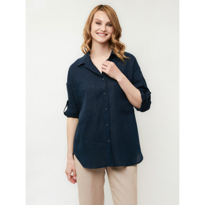 ZJ35-110 FABRETTI Блуза женская 100% лён