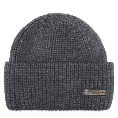 DFRG58-45 FABRETTI Шапка мужская 20% альпака, 30% шерсть, 50% акрил