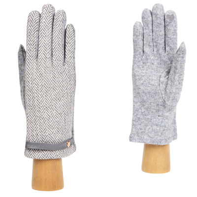 JIF2-9 FABRETTI Перчатки жен. 90% полиэстер/10% шерсть, 85% шерсть/15% полиэстер