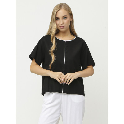 NCF101-2 FABRETTI Блуза женская 70% лён 30% вискоза