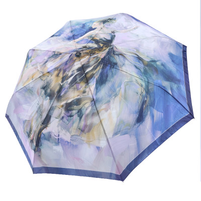 UFS0136-10 Зонт жен. Fabretti, автомат, 3 сложения, сатин