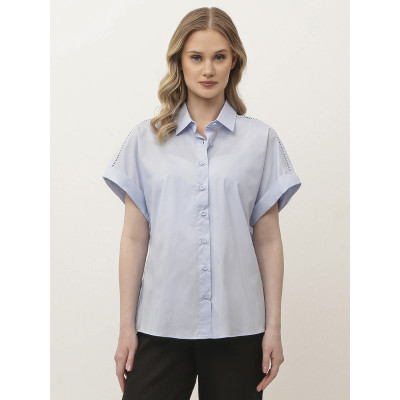 NCF59-8 FABRETTI Блуза женская 55% хлопок 45% тенсель