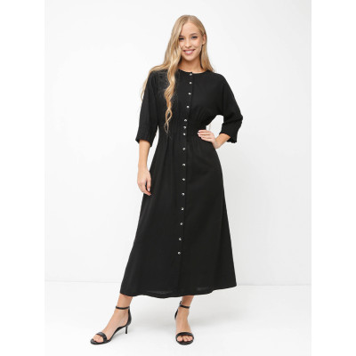 NCF29-2 FABRETTI Платье женское 70% лён 30% вискоза