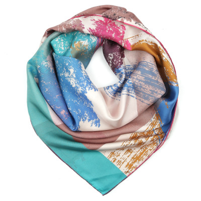 VFS0004-9 Платок жен. 100% шелк 90x90 FABRETTI