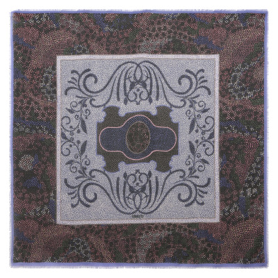 VFS1016-8 Платок жен. 18% шерсть, 82% модал  110x110 FABRETTI