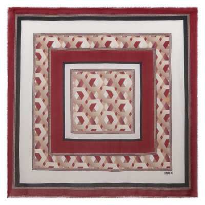 VFS1018-4 Платок жен. 18% шерсть, 82% модал  110x110 FABRETTI