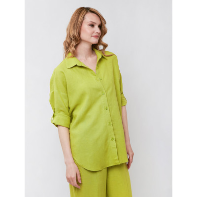 ZJ36-104 FABRETTI Блуза женская 53% лён, 47% вискоза
