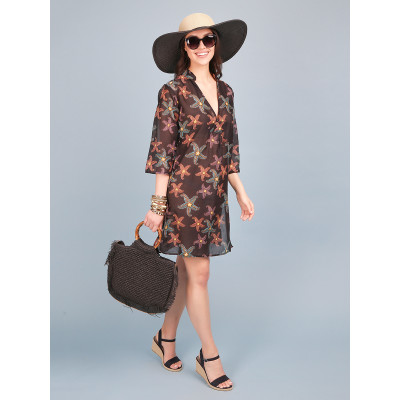 FRT2021017-2 FABRETTI Туника пляжная 100% хлопок