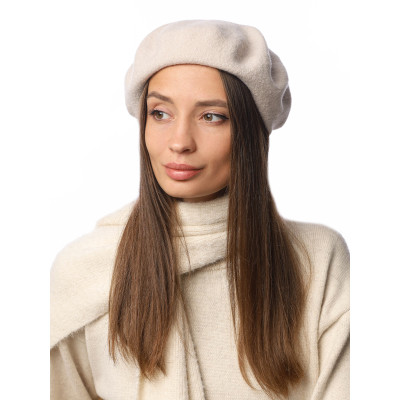 DSR105-3 Fabretti Берет женский 100% шерсть мериноса