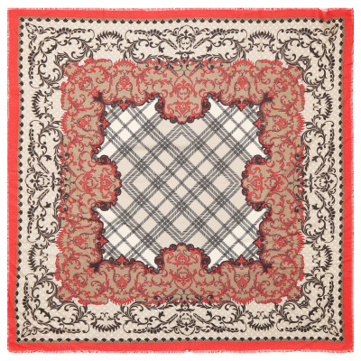 VFS1002-4 Платок жен.  15% шерсть, 85% модал разм.110х110 FABRETTI