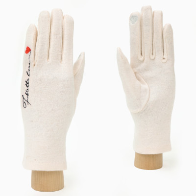 JIF62-1 FABRETTI Перчатки жен. 85% шерсть/15% эластан 