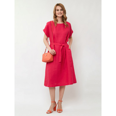 ZDKL86-73 FABRETTI Платье женское 100% лён