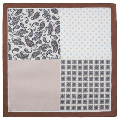 VFV32-12 Платок жен. 100% полиэстер 70x70 FABRETTI