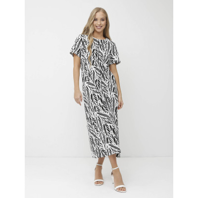 NCF93pr-1 FABRETTI Платье женское 55% лён 45% вискоза