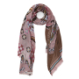 VFS1025-5 Шарф жен. 18% шерсть, 82% модал  70x180 FABRETTI