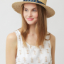 WG2-5 FABRETTI Шляпа жен. натуральная соломка 