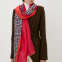 VFZ0037-6 Шарф жен. 100% полиэстер разм.90х180 FABRETTI