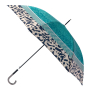 UFJ0036-11 Зонт-трость жен. Fabretti, сатин