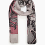 VFGLN12-5  Шарф жен. 100% мерсеризованная шерсть 70x180 FABRETTI 