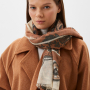 VFGLN3-12  Платок жен. 100% мерсеризованная шерсть 120x120 FABRETTI
