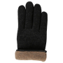 S1.44-1 black FABRETTI Перчатки муж. нат. кожа/шерсть